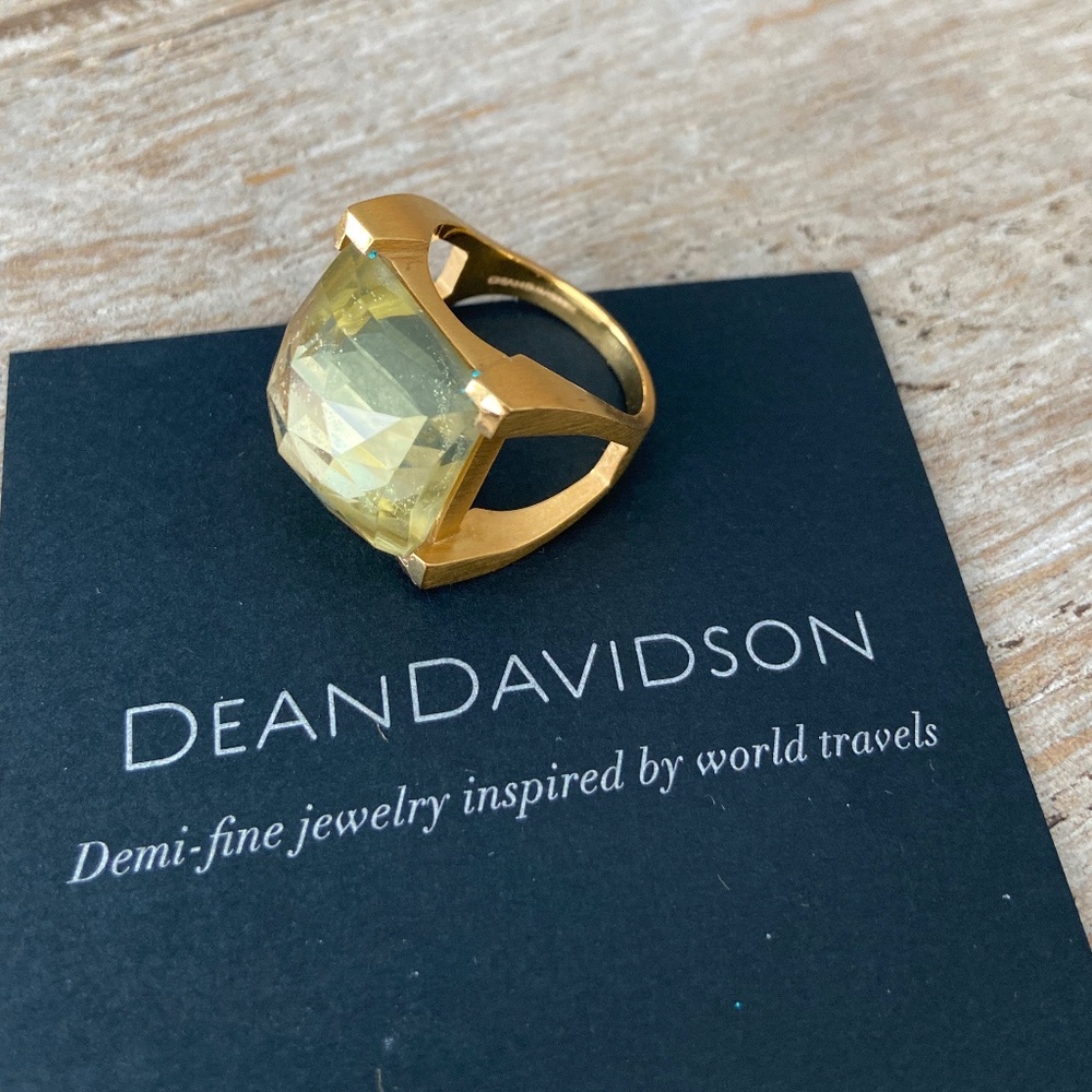 Dean Davidson Plaza Ring, Green Amethyst, Size 7